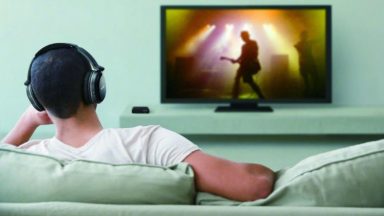 listen to TV with headphone